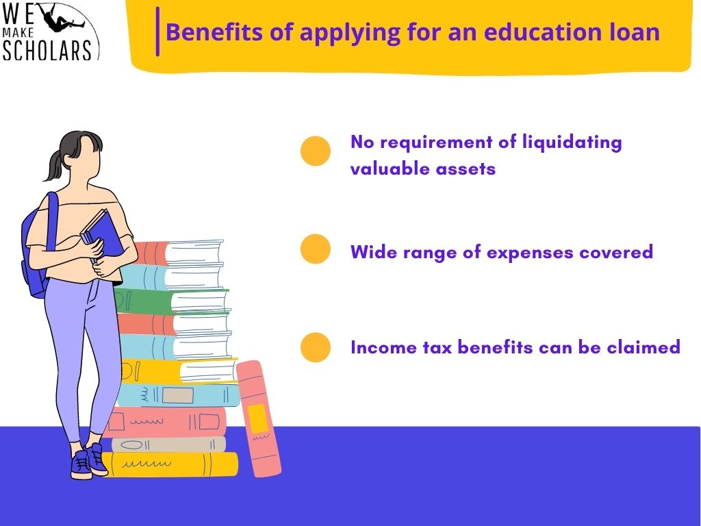 Benefits of applying for an education loan